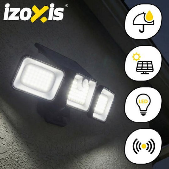 Izoxis Straßen-Solarleuchte 8W mit Bewegungssensor und Fotokontakt IP65 33cmx12.3cmx10.2cmcm