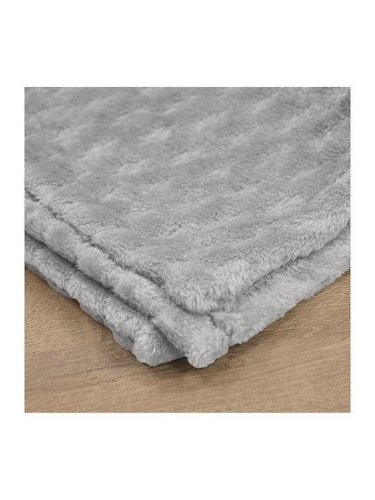 Lino Home Одеяло Флийс Кинг сайз 220x240см. Silver