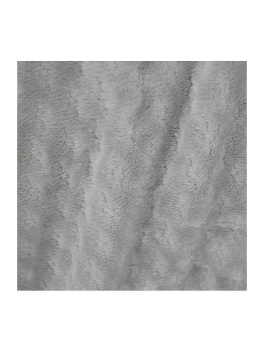 Lino Home Sherpa Decke Übergröße 220x240cm Silber