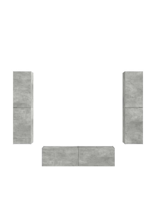 Wohnzimmer TV-Einheit Grey mit Beleuchtung L30xB31xH60cm