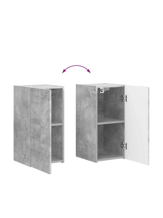 Wohnzimmer TV-Einheit Grey mit Beleuchtung L30xB31xH60cm