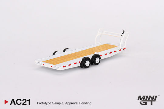 White Car Carrier Model 1:64 Mini Gt Ac21
