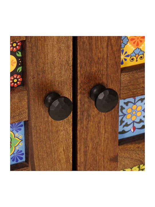 Office Storage Solid Wood Cabinet Walnut L60xW33.5xH75cm
