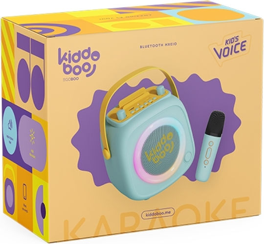 Kiddoboo Ηχείο Karaoke με Ασύρματο Μικρόφωνο και Εφέ Φωτισμού KidsVoice KB23028MNT Πράσινο