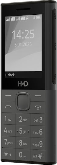HMD 150 Music Dual SIM Мобилен Телефон с Бутони (Меню на Английски Език) Черен