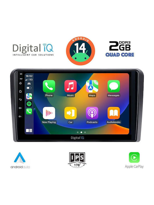 Digital IQ Car Audio System for Citroen C5 / DS5 2007-2017 (Bluetooth/USB/WiFi/GPS/Apple-Carplay/Android-Auto) with Touch Screen 10"