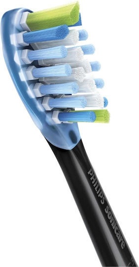 Philips Sonicare C3 Premium Plaque Defence Electric Toothbrush Replacement Heads for Standard Black HX9042/33 2pcs