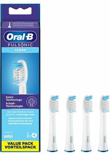 Oral-B Pulsonic Clean Electric Toothbrush Replacement Heads Value Pack 852544 4pcs