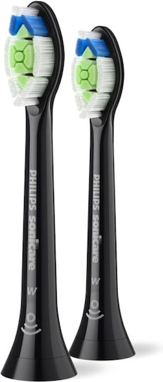 Philips Sonicare W2 Optimal White Electric Toothbrush Replacement Heads for Black HX6062/88 2pcs