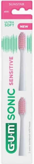 GUM Sonic Senistive 4111 Rezerve capete periuta dinti electrica 2 buc