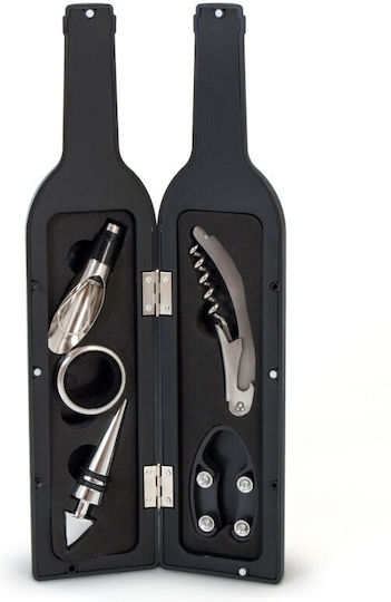 The Source Wine Accessories Set Bottle-shaped case 5pcs