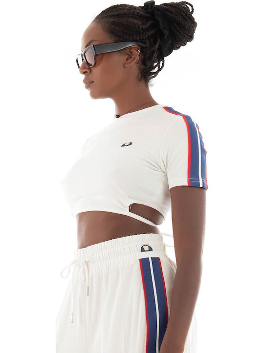 Sartoria Maldonado Γυναικείο Crop T-shirt Λευκό
