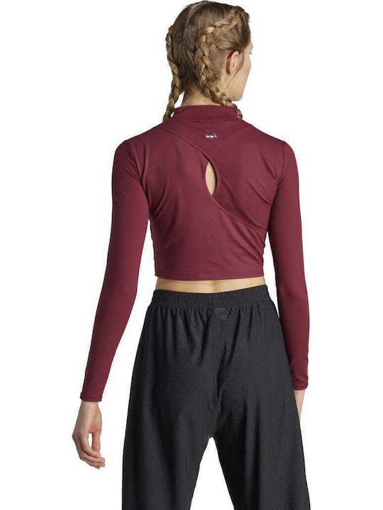 adidas Yoga Studio Red Μπλούζα Μπορντό