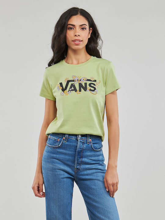 Women's T-shirt Floral Green