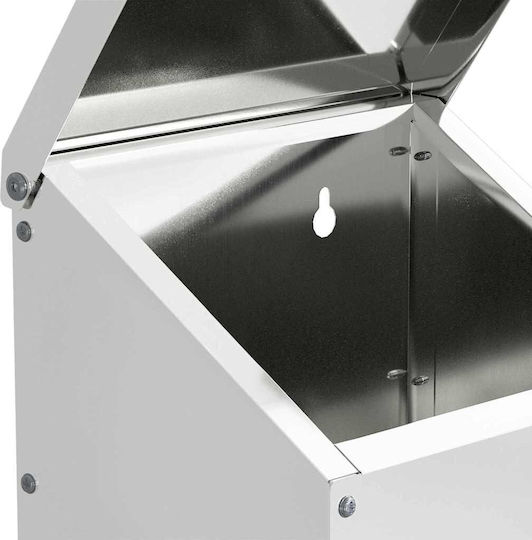 Vidaxl Ταΐστρα Κοτόπουλων Ασημί 21 X 16 X 33 Εκ Επικαλυμμένος Χάλυβας