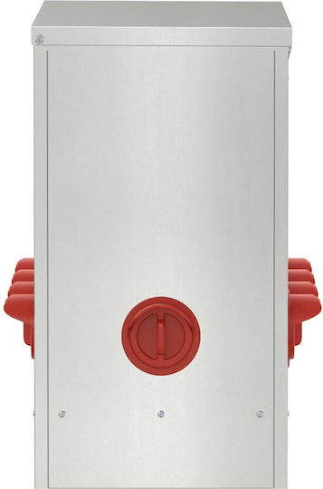 Vidaxl Chicken Feeder 2 Pcs Silver 60.5 X 29 X 51 Cm