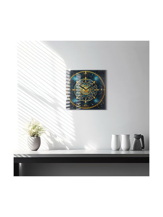 Tulup Silent Wall Clock Glass Multicolour Ø30cm