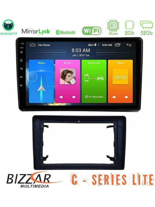 Bizzar Автомобилна Аудио Система (Блутут/USB/AUX/WiFi/GPS/Apple-Carplay/Android-Auto) с Тъчскрийн 10"