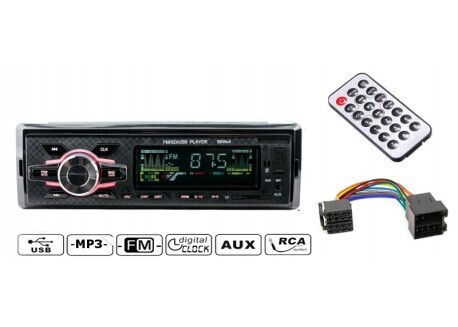 PerVoi Car Radio 1 DIN Bluetooth USB