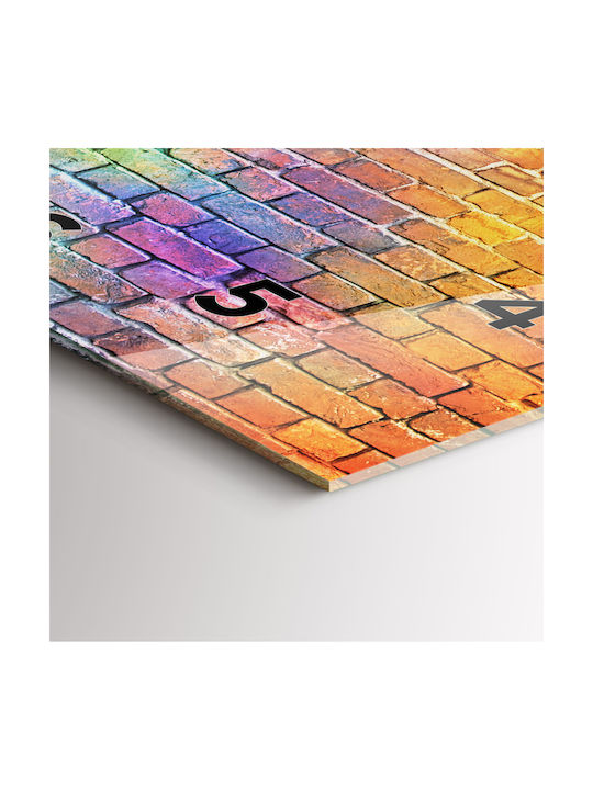 Tulup Silent Wall Clock Glass Multicolour Ø30cm