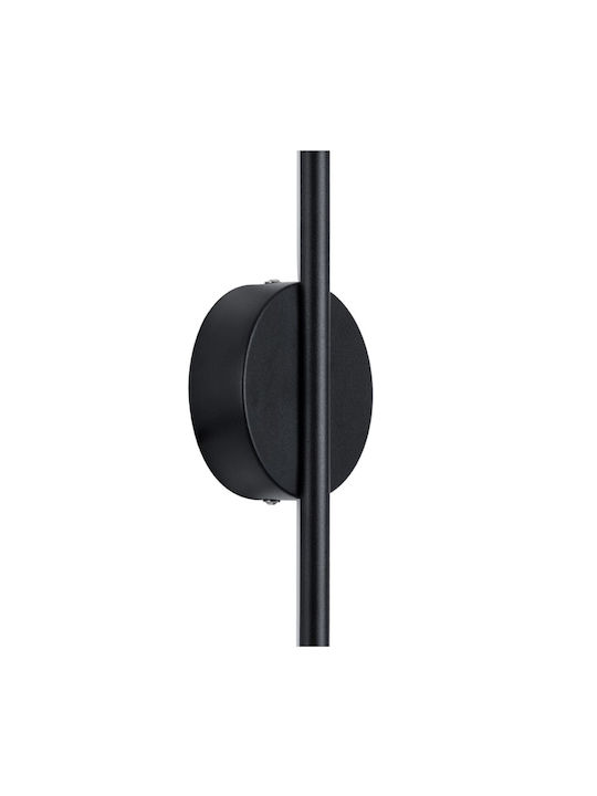 VenCore Modern Lamp Wall with Integrated LED and Adjustable White Light Black