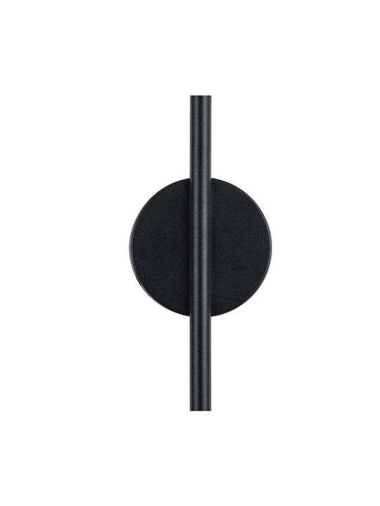 VenCore Modern Lamp Wall with Integrated LED and Adjustable White Light Black