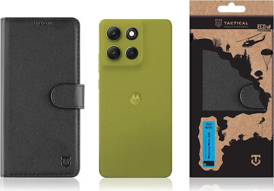 Tactical Field Notes Задна корица Кожа / Пластмаса Черен (Moto G86)