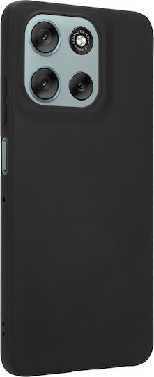 Tactical Umschlag Rückseite Silikon Schwarz (Moto G56)