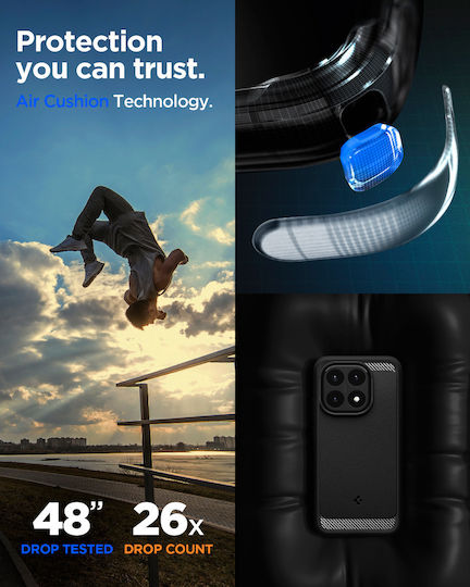 Spigen Rugged Armor Back Cover Silicon 2mm Negru (Xiaomi 15T)