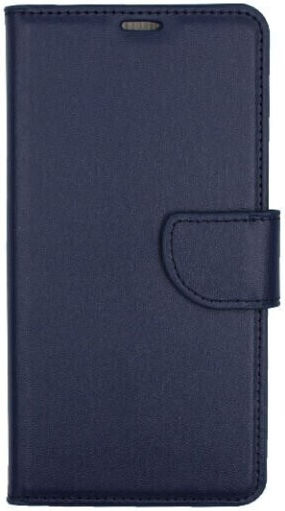 Book Δερματίνης Navy Μπλε (Poco X5 Pro)