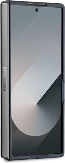 Iconic Petit Pique Woven Logo Back Cover Plastic Black (Galaxy Z Fold6)