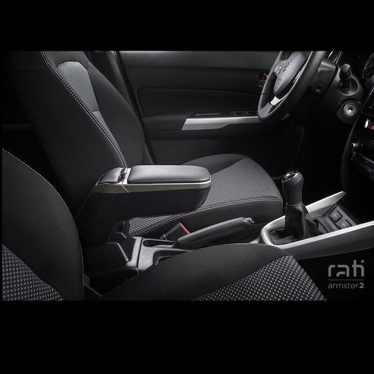 Rati Armster Τεμπέλης Αυτοκινήτου από Δερματίνη Universal Suzuki Swift Ασημί Χρώμα