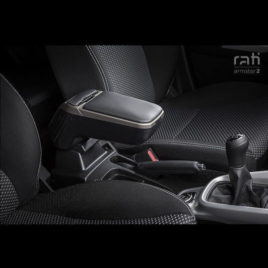 Rati Armster Τεμπέλης Αυτοκινήτου από Δερματίνη Universal Ford Focus Ασημί Χρώμα