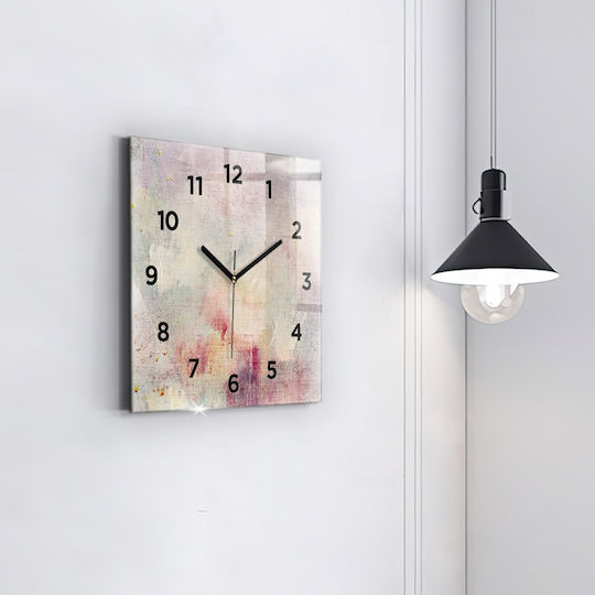 Tulup Silent Wall Clock Glass Multicolour Ø30cm