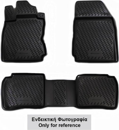 Novline Front Mats 2pcs Tray Type for Volkswagen Caddy Black