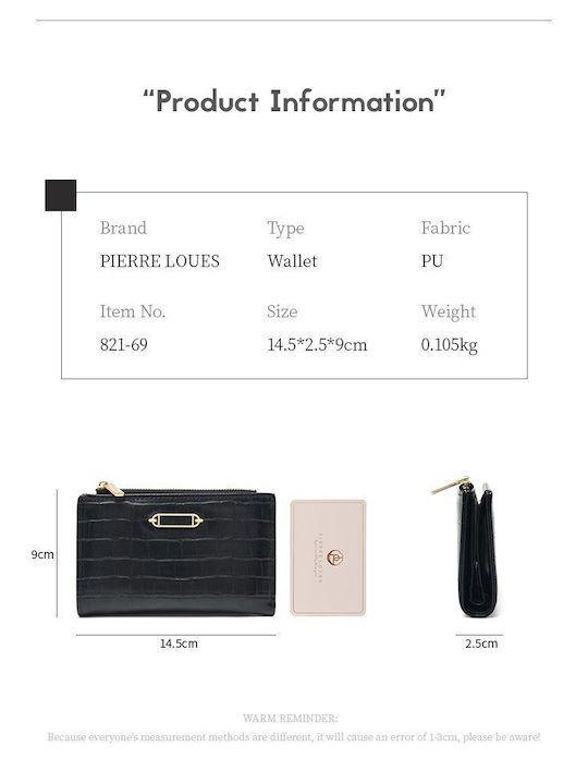Small Fabric Women's Wallet Classic Black