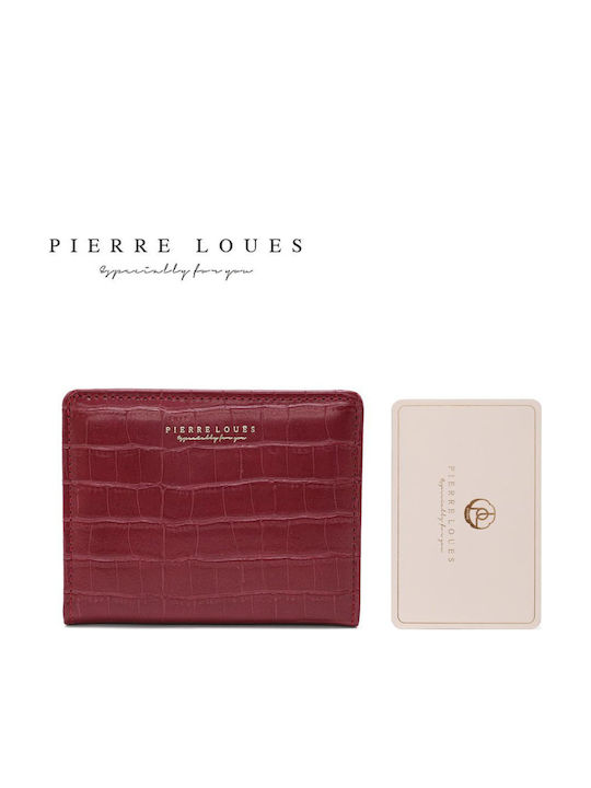Small Fabric Women's Card Wallet Burgundy PL822-17A Burgundy