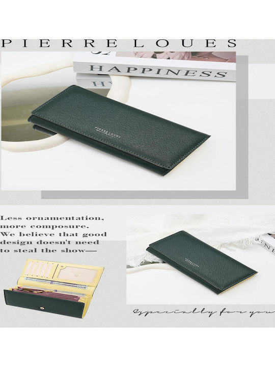 Large Fabric Women's Wallet Classic Green