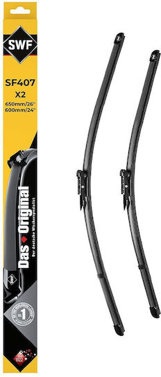 SWF Visioflex Front Set Car Wiper Blades 650mm Passenger Wiper Length 600mm