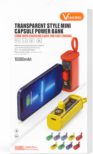 Viaking PD62 Power Bank 10000mAh Rot