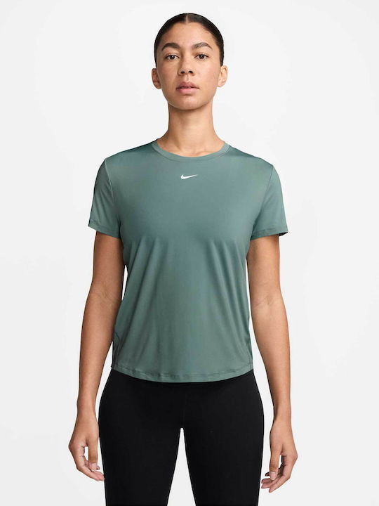 One Classic Damen Bluse Kurzärmelig Wt Green
