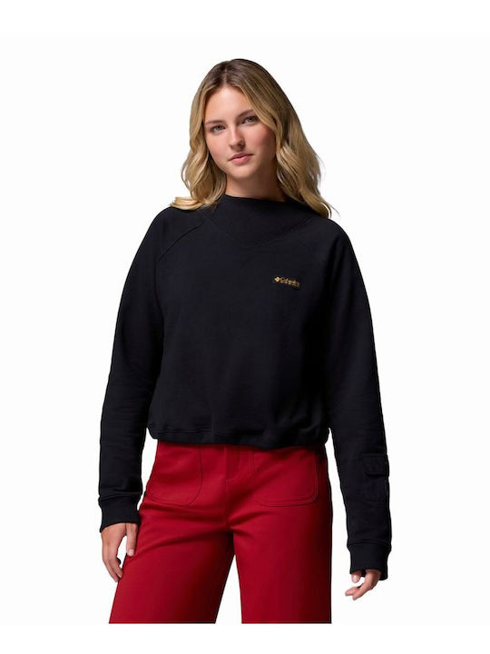 Cascades Women's Crop Top Cotton Black