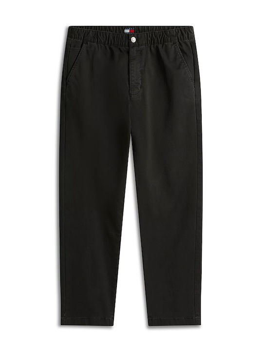 Trousers Chino Elastic in Regular Fit Black