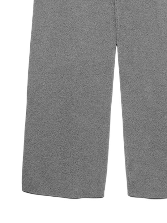 Damen Stoff Hose Medium Grey Melange