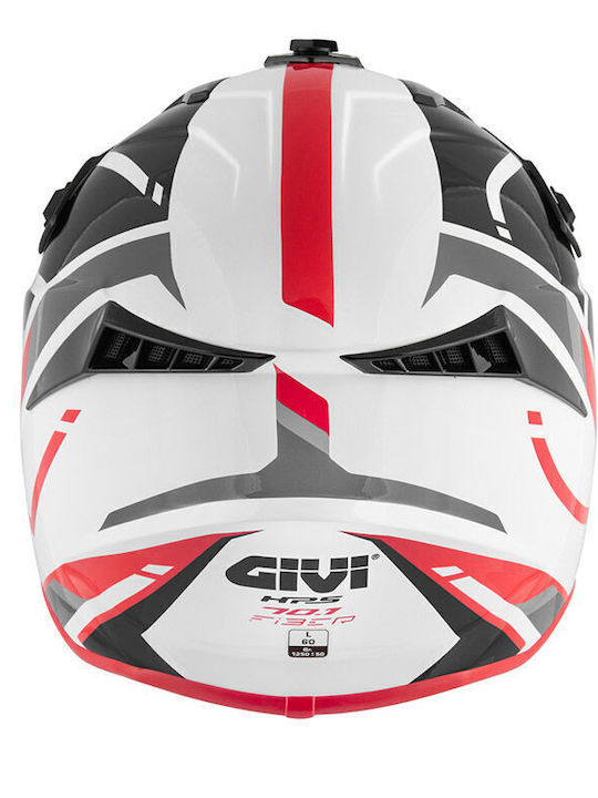Givi H70.1 Black/White/Red Motorradhelm Motocross ECE 22.06 1250gr