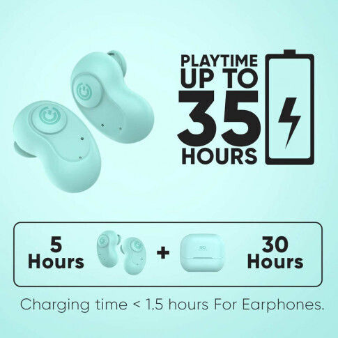 Sonic Gear Comfy 1 In ear Bluetooth хендсфри Слушалки с Устойчивост на Пот и Кутийка за Зареждане Мента