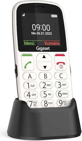 Gigaset GL395 Dual SIM Mobile with Large Buttons White