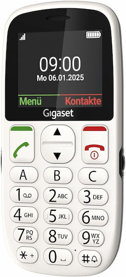 Gigaset GL395 Dual SIM Mobile with Large Buttons White