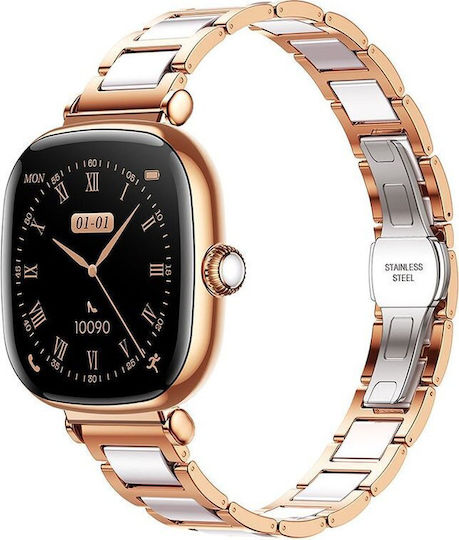 Joyroom Starlight JR-FS1 Ceramic Smartwatch με Παλμογράφο (Χρυσό)