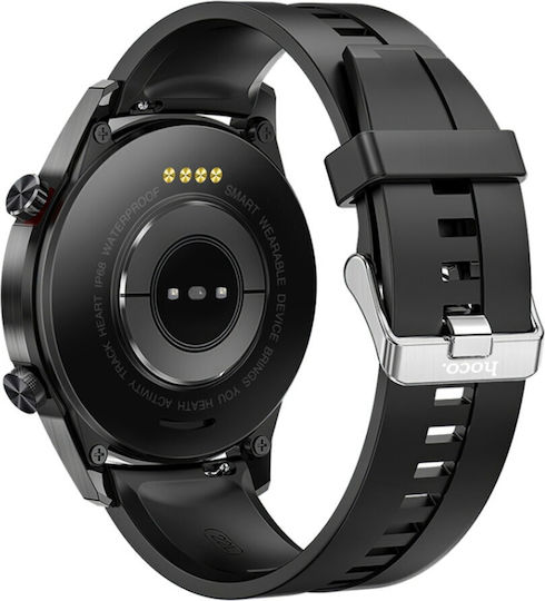 Hoco Y2 Pro Smartwatch με Παλμογράφο (Μαύρο)